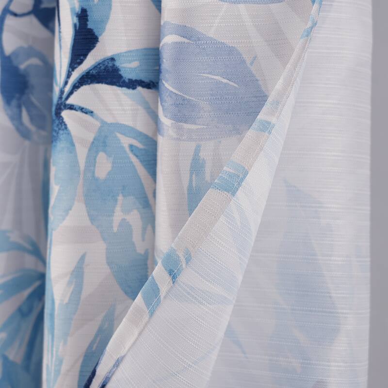 Cedar Floral Seashells Starfish Flowers Shower Curtains with Hooks