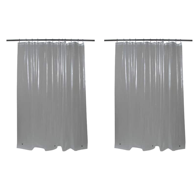 Bath Bliss 2 Pack Shower Liner - Clear