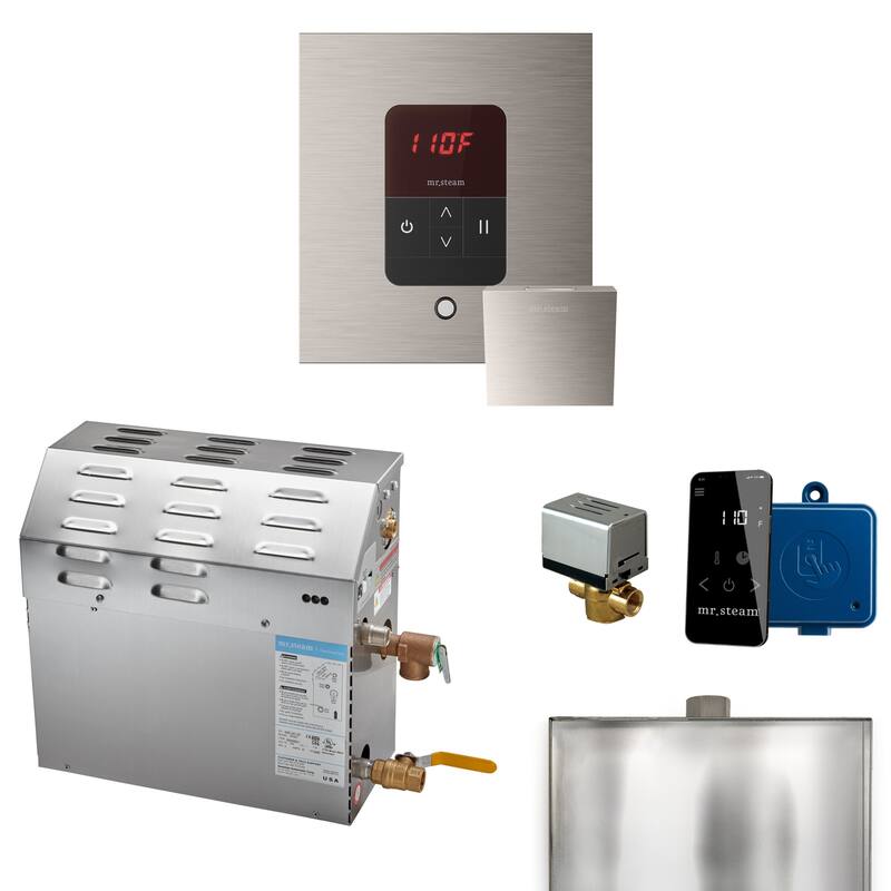 Mr Steam R06C1ABB0000 MS 6 kW (6000 W) Steam Shower Generator Package - Brushed Nickel