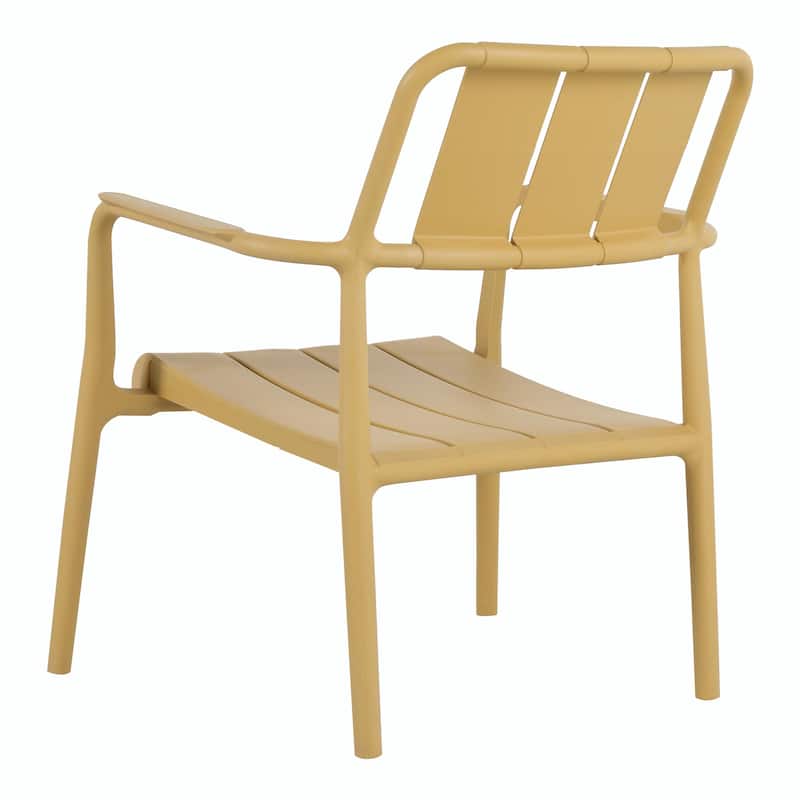 Commercial-Grade PP Chair Set with Coffee Table - No Assembly