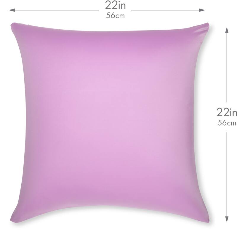 Throw Pillow Cozy Soft Microbead Purple: 1 Pc