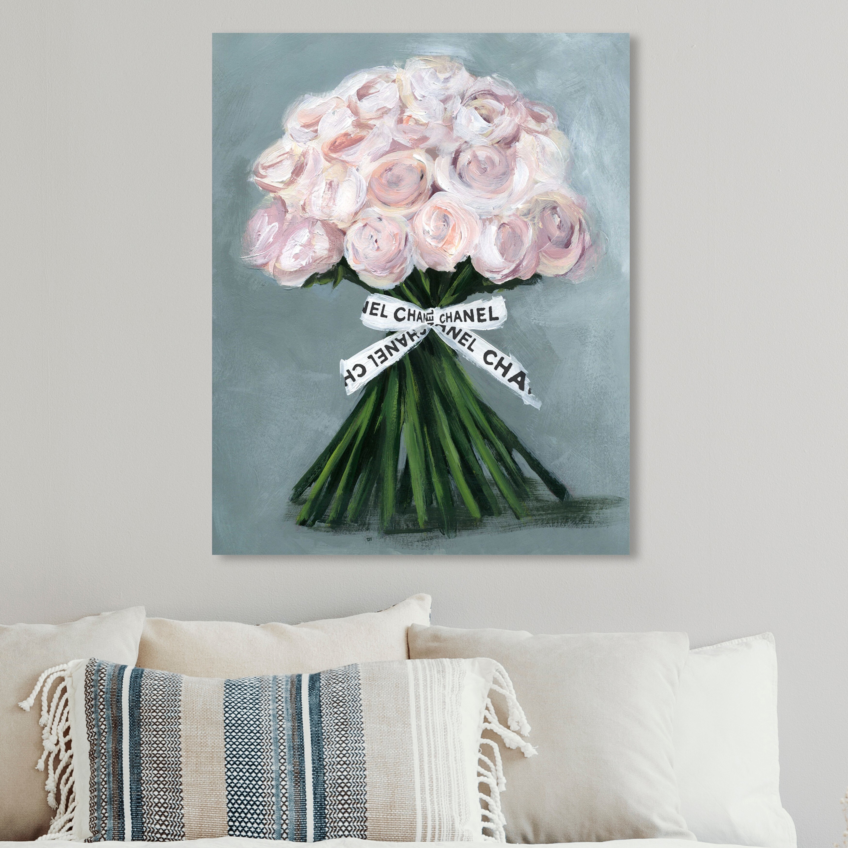 Oliver Gal 30x30cm キャンバス Bottle Bouquet Oliver Gal 'The Perfect Bouquet' Floral and Botanical Wall