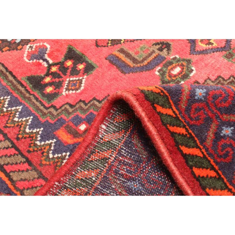 ECARPETGALLERY Hand-knotted Andelz Red Wool Rug - 4'2 x 6'7