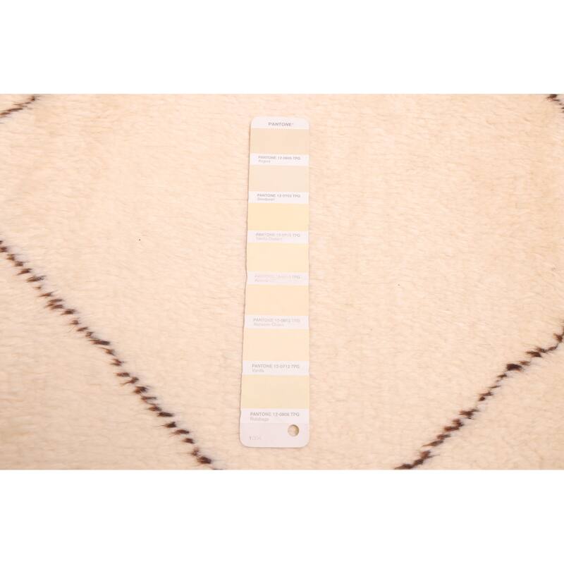 ECARPETGALLERY Hand-knotted Pak Finest Marrakesh Cream Wool Rug - 6'11 x 9'9