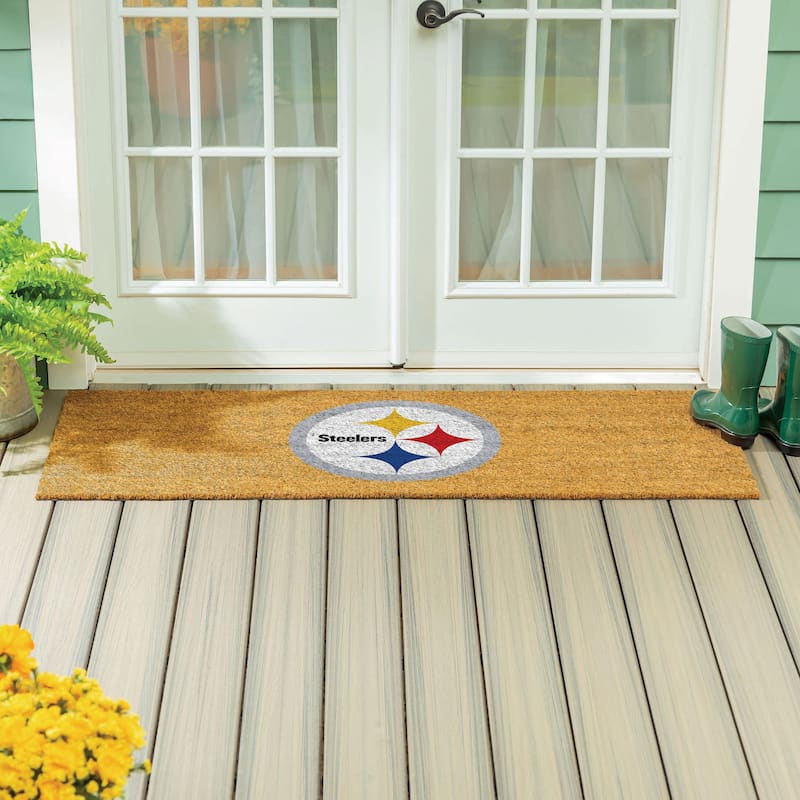 Pittsburgh Steelers Full Color Indoor/Outdoor Coir Mat