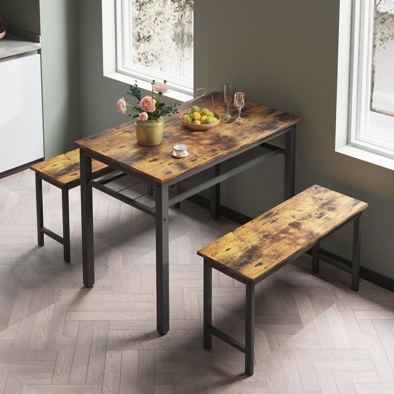 Kitchen table with two benches deals