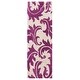preview thumbnail 22 of 43, SAFAVIEH Handmade Soho Gabina N.Z. Wool Rug 2'6" x 8' Runner - Purple/Beige - Runner