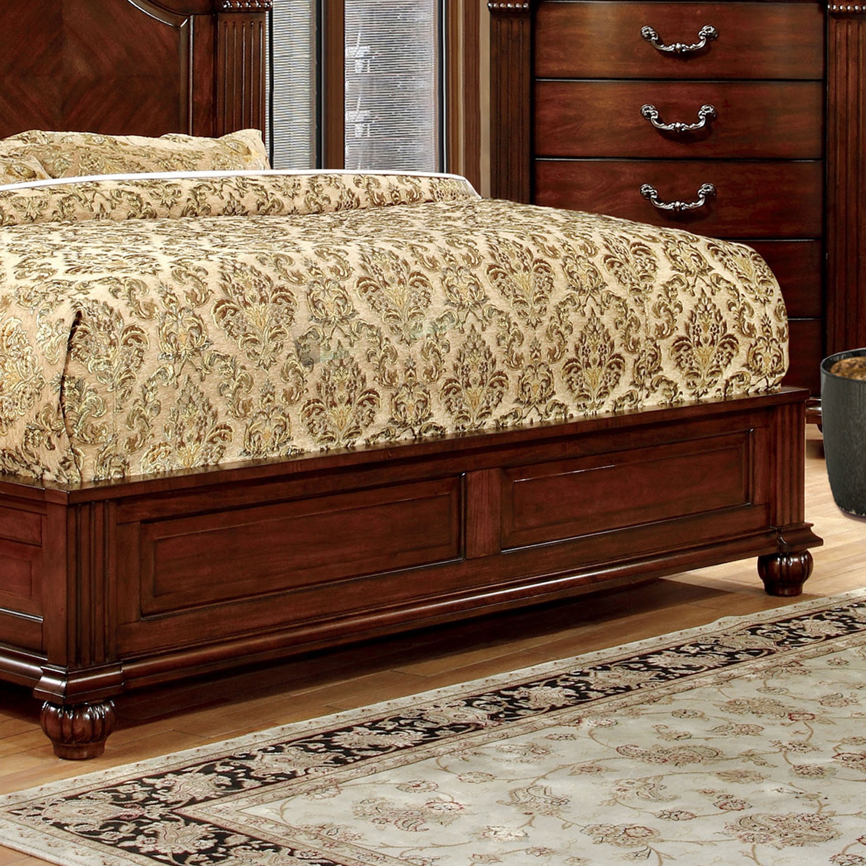 Solid cherry online platform bed