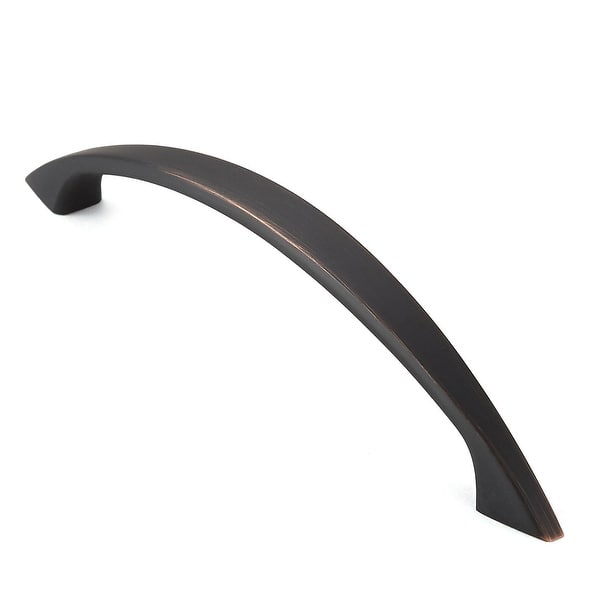 Shop Solid Curved Oil Rubbed Bronze 5 Hole Centers Cabinet Pulls