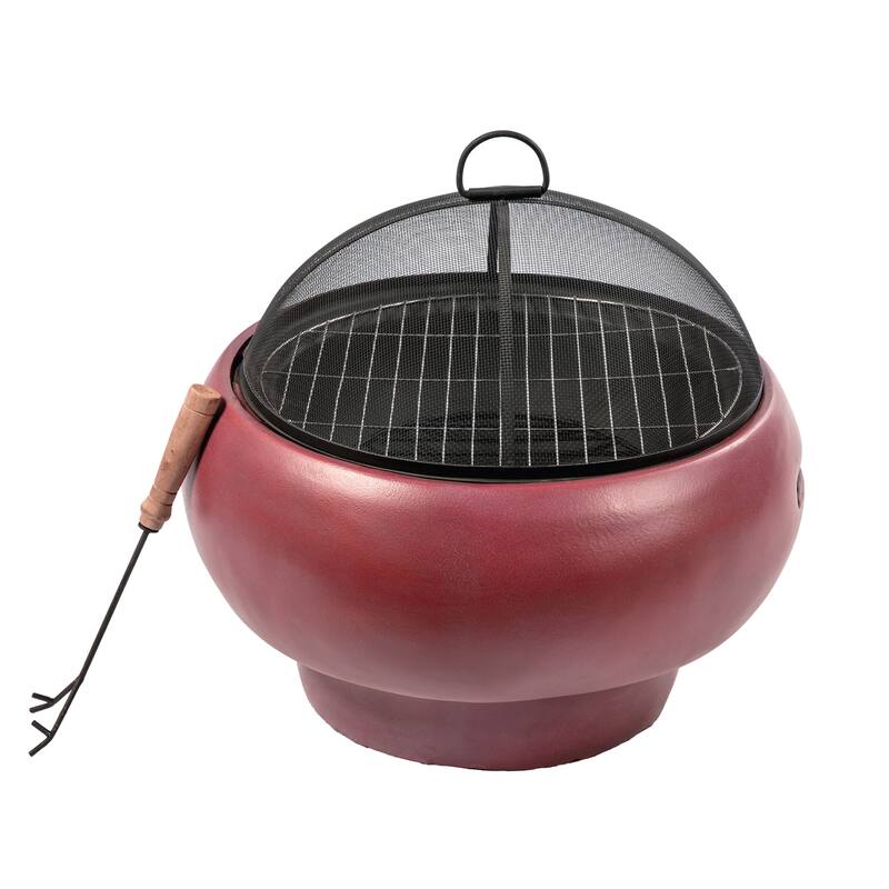 Teamson Home Outdoor 20.87" Wood Burning Fire Pit