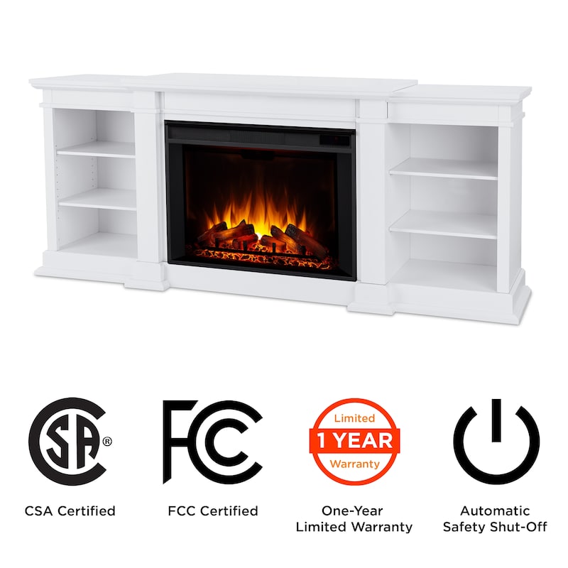 Eliot 81" Grand TV Stand Electric Fireplace by Real Flame