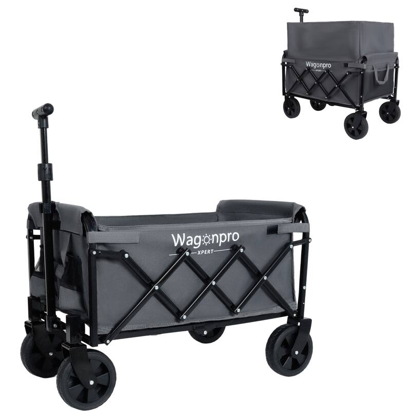 Heavy-Duty Expandable Dual-Layer Utility Wagon Cart