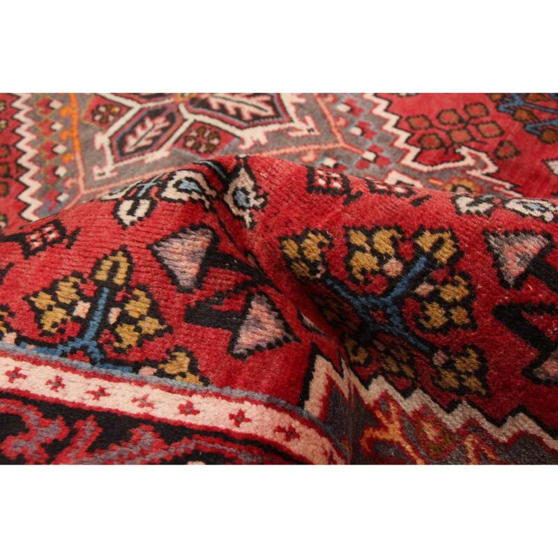 ECARPETGALLERY Hand-knotted Andelz Red Wool Rug - 4'1 x 6'11