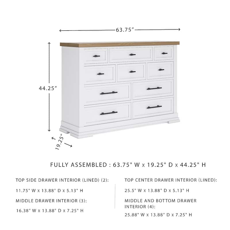 Signature Design by Ashley Ashbryn White/Brown Dresser