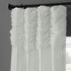 preview thumbnail 46 of 66, Exclusive Fabrics Single Ruched Faux Solid Taffeta Curtain (1 Panel)