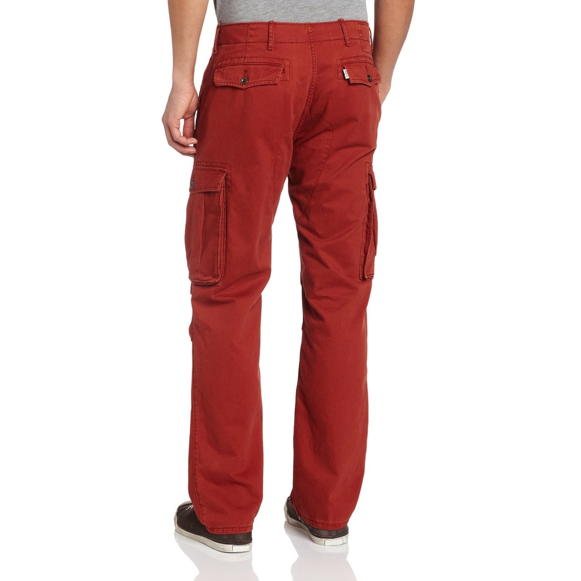 red cargo pants mens