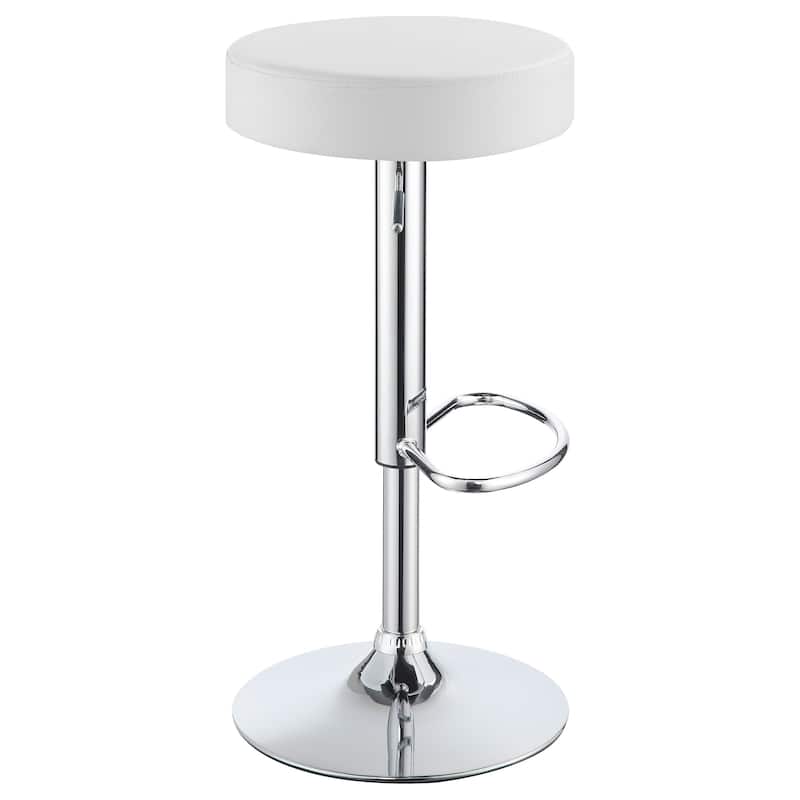 29" Adjustable Bar Stool Chrome and Black