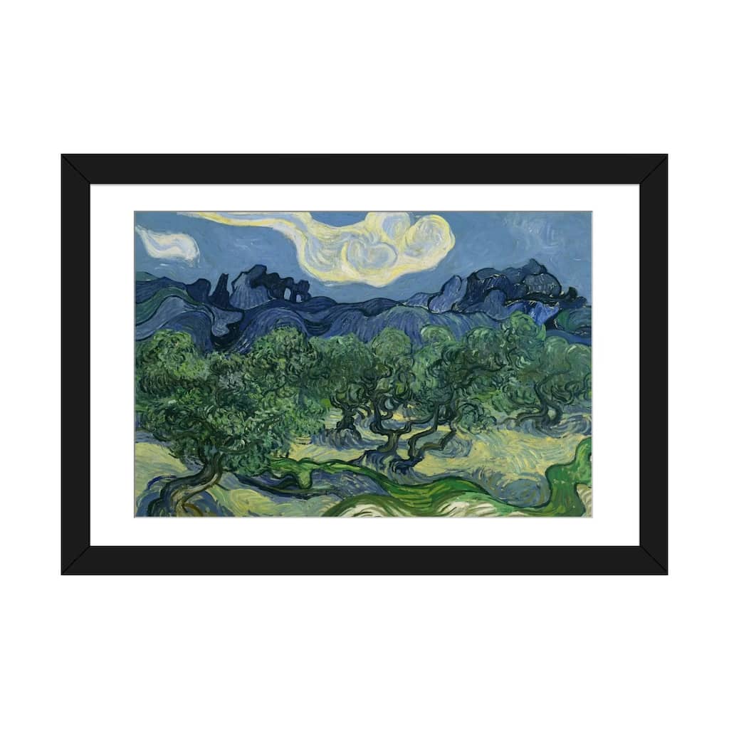 iCanvas "Olive Trees with the Alpilles in the Background" by Vincent van Gogh