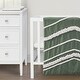 preview thumbnail 5 of 4, Sweet Jojo Designs Dark Green Boho Chic Boy Girl Gender Neutral Unisex 3pc Mini Crib Bedding Set Hunter Ivory Bohemian Farmhouse