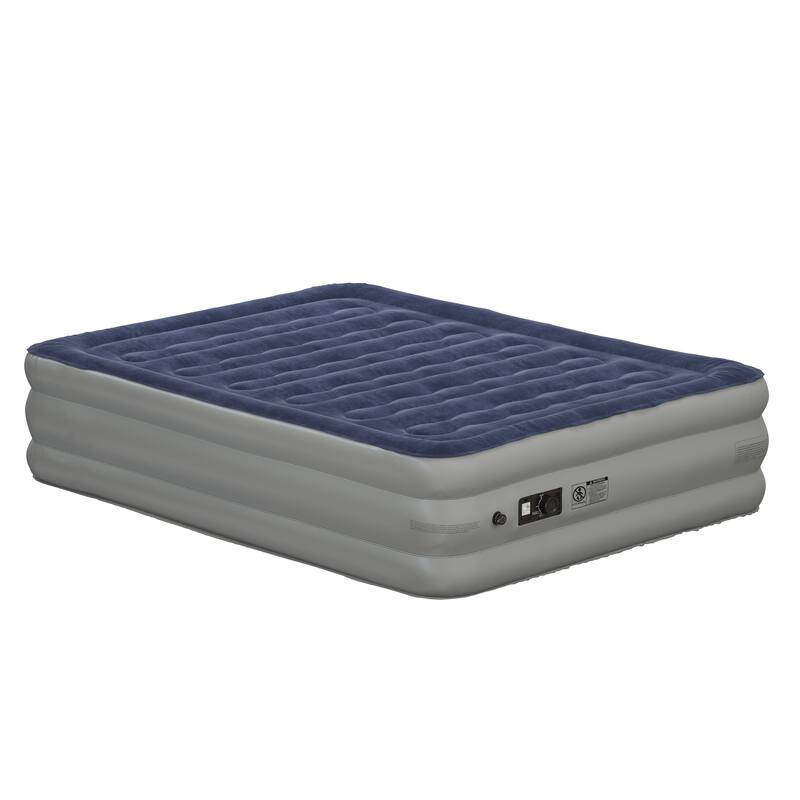 18" Air Mattress - ETL Certified Internal Electric Pump and Carrying Case