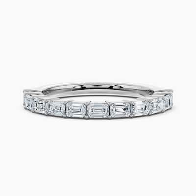 Auriya 14k Gold Emerald East-West Lab Grown Diamond Half Eternity Band 1.10 - 3.75 ct. tw. (F-G, VS)