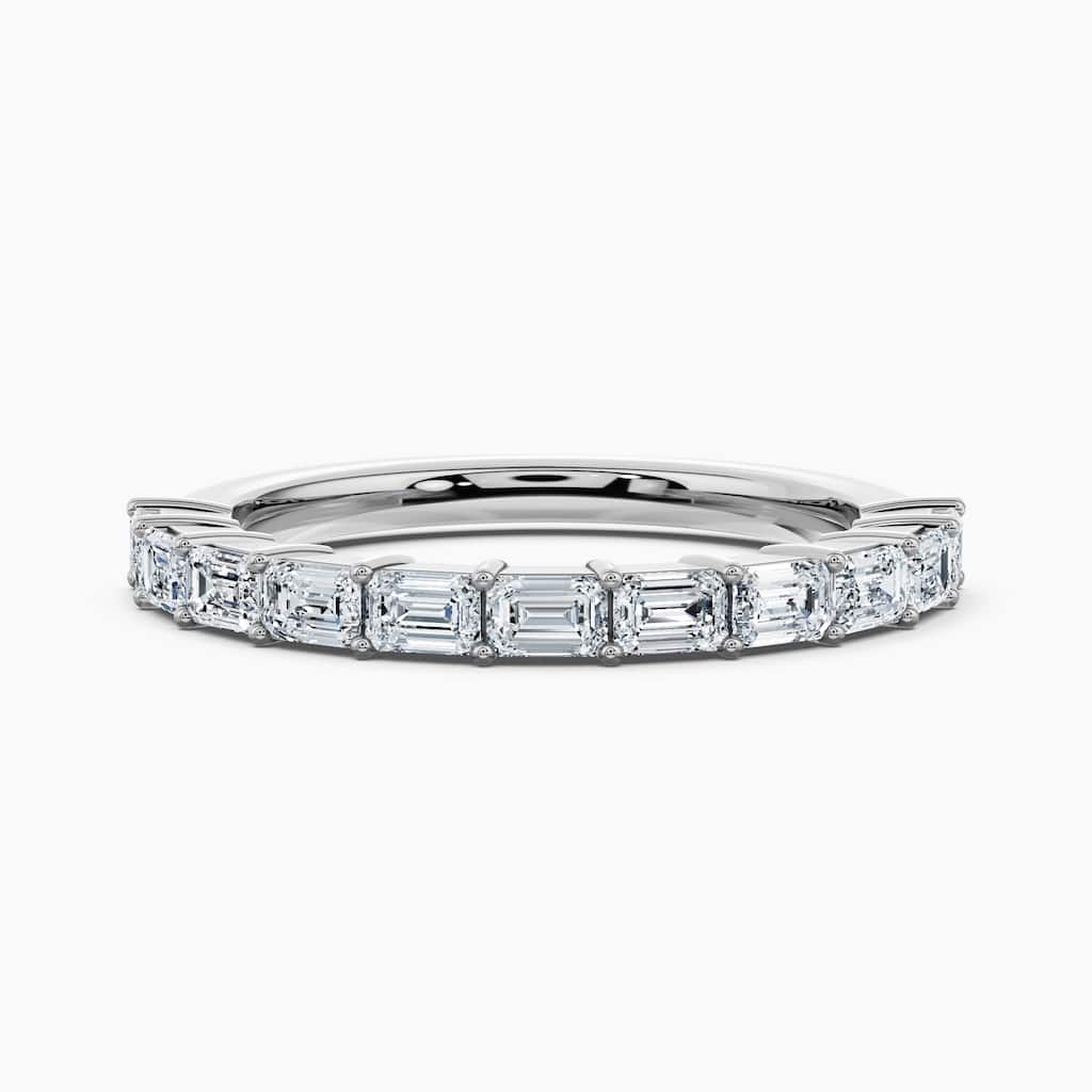 Auriya 14k Gold Emerald East-West Lab Grown Diamond Half Eternity Band 1.10 - 3.75 ct. tw. (F-G, VS)