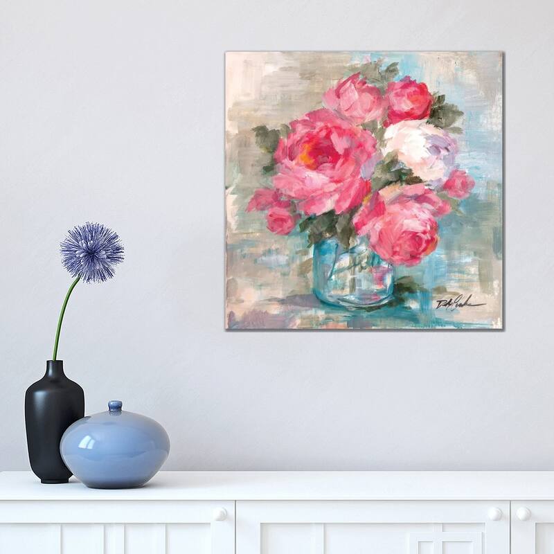 iCanvas "Summer Roses I" by Debi Coules Canvas Print - 18x18x1.5