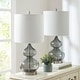 preview thumbnail 3 of 55, Ellipse Curved Gourd Glass Table Lamp, Set of 2 Grey