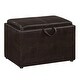 preview thumbnail 24 of 48, Convenience Concepts Designs4Comfort Accent Storage Ottoman with Reversible Tray