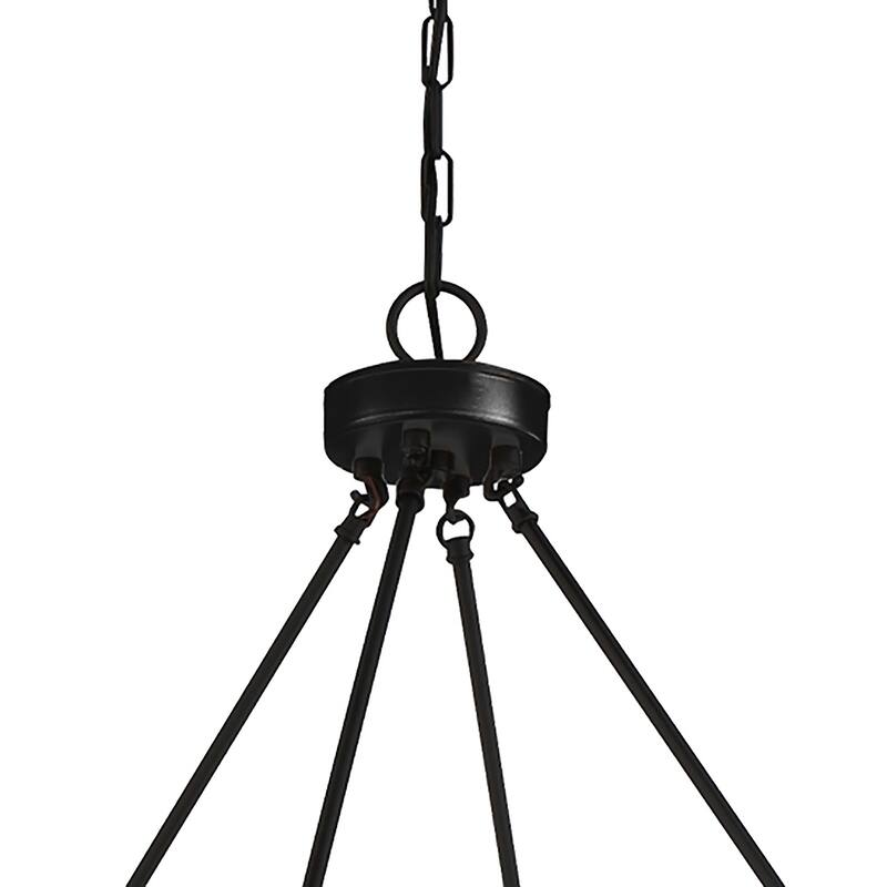 47In Farmhouse 16-light Large Round Wagon Wheel Candle Chandelier - 47'' D X 140'' H