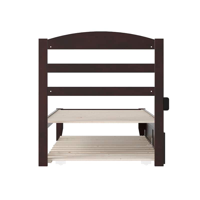 Warren Solid Wood Platform Bed with Twin XL Trundle
