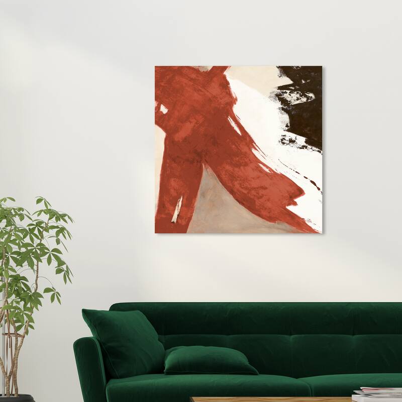 Wynwood Studio Abstract Sai - Rubrum V 1SN1860 Red Bronze and Copper Modern & Contemporary Wall Art Canvas Print - 30 x 30