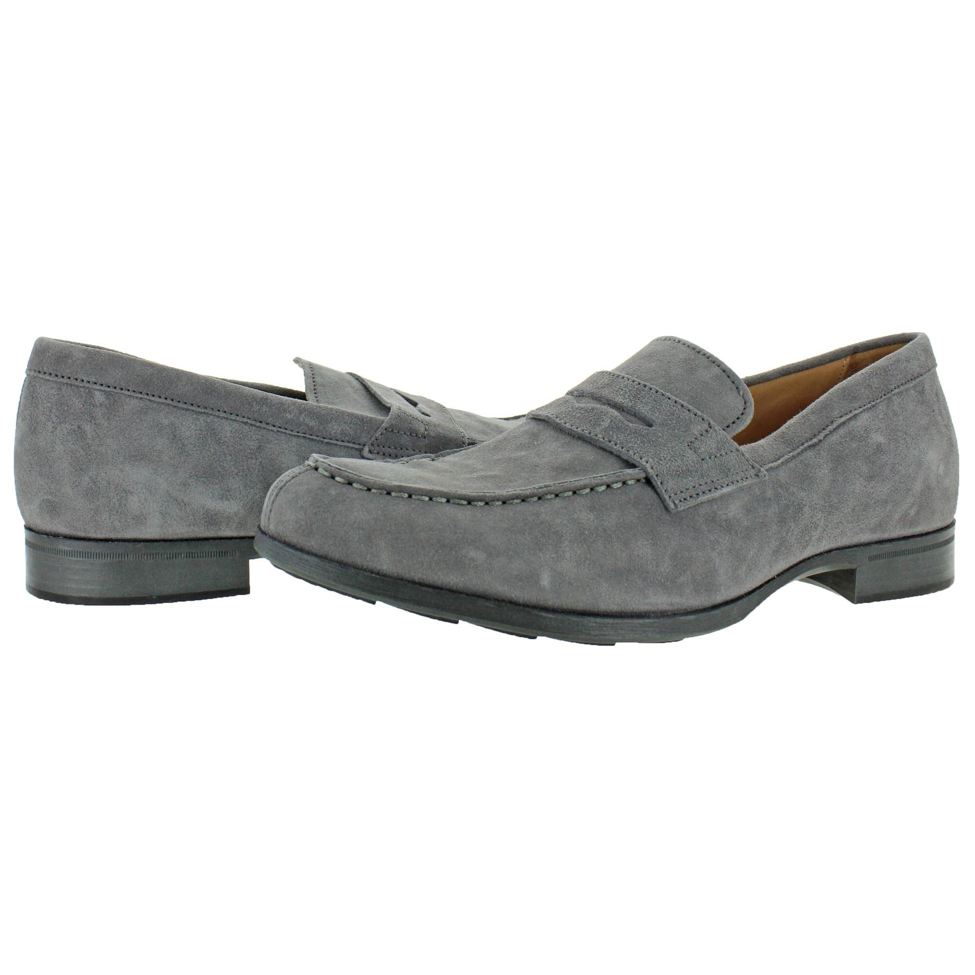 mens dress loafers suede