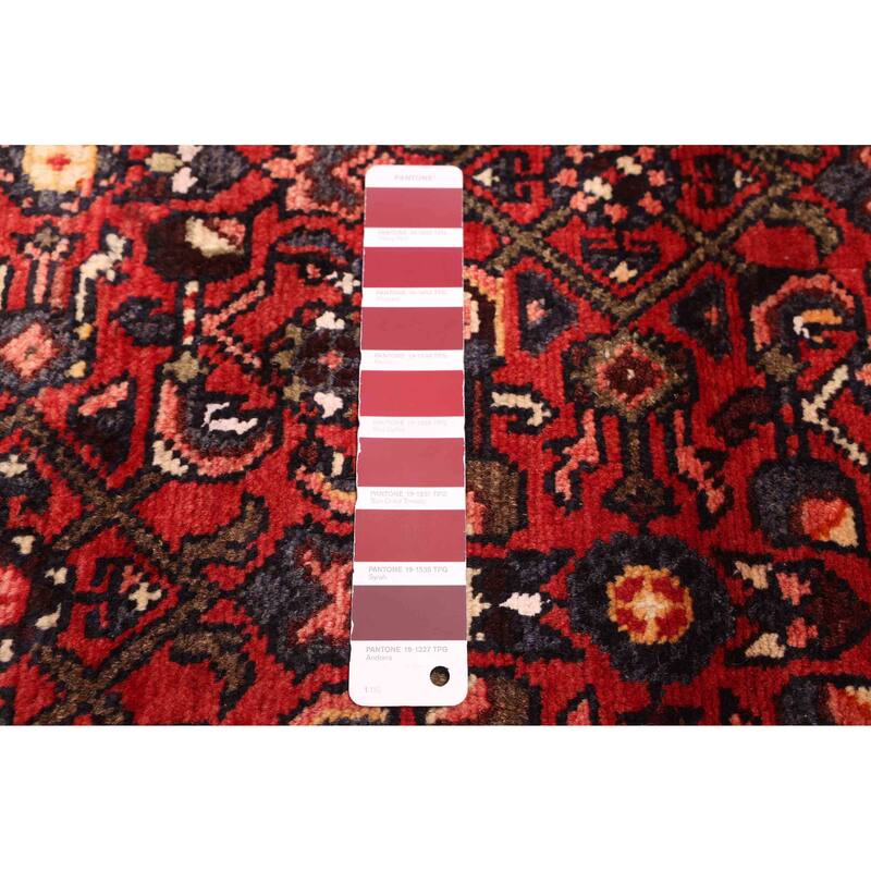 ECARPETGALLERY Hand-knotted Andelz Red Wool Rug - 3'4 x 10'2