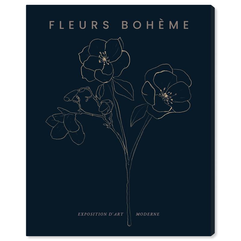 Wynwood Studio Canvas Floral and Botanical Fleurs Boheme Moderne Wall Art Canvas Print