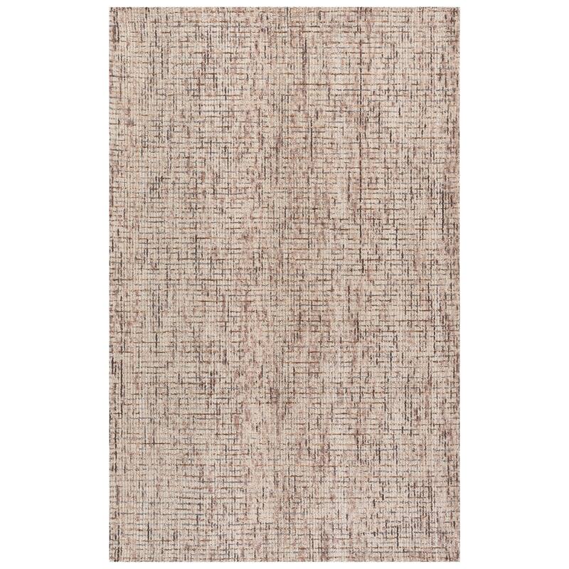 SAFAVIEH Handmade Abstract Lotje Modern Wool Rug - 5' x 8' - Beige/Brown