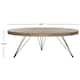 SAFAVIEH Mansel Light Grey / Black Coffee Table - 35.4" x 35.4" x 12.6"
