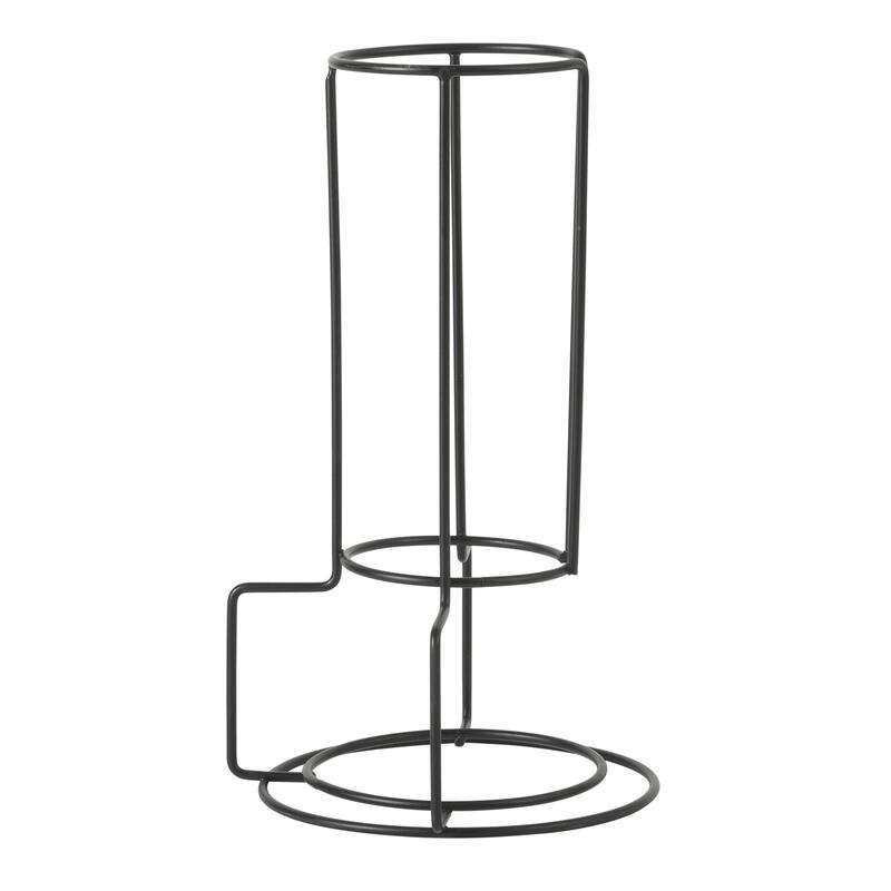 Gibson Home Gracious Dining Cups and Saucers Set of 4, Stackable Coffee Set with Metal Stand for Espresso and Cuppuccino