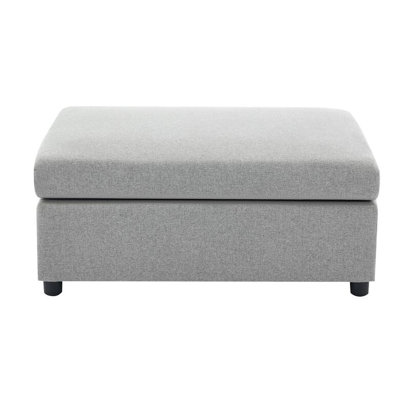 Roomfitters 50" Oversized Armchair with Ottoman, Modern Accent Chair, Lumbar Support, Reading Sofa for Bedroom