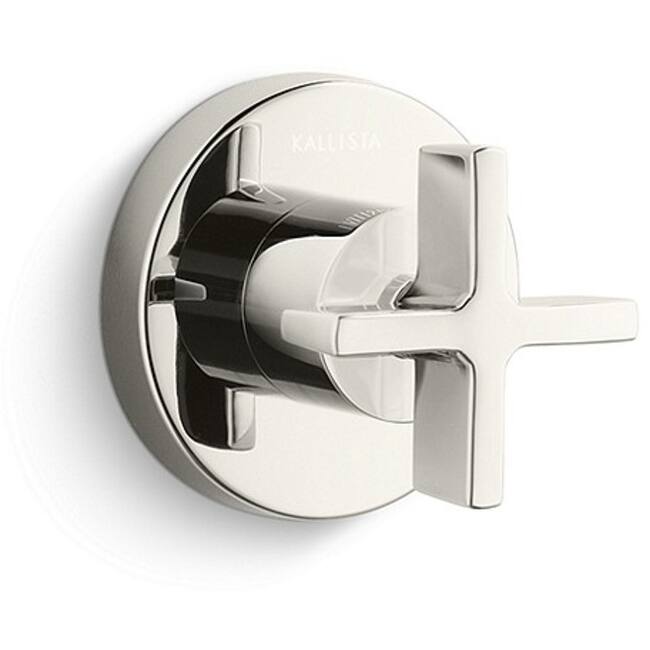 Kallista One Cross Handle Volume Control Valve Trim - Less Rough In