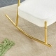 preview thumbnail 9 of 44, Roomfitters Teddy Suede Rocking Chair with Gold Legs, Cushioned Modern Accent Chair for Living Room or Office