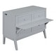 preview thumbnail 9 of 16, Murphy Bed Cabinet Bed with 2 Removable Shelves and USB Port-Full, Grey