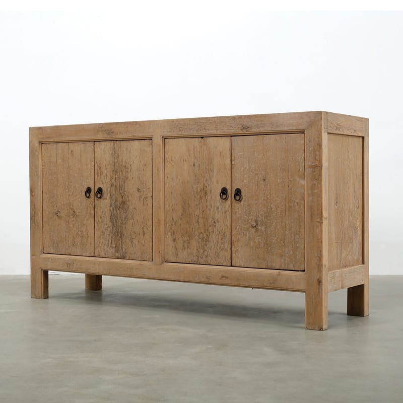 67" Capri 4 Door Sideboard, Weathered Natural