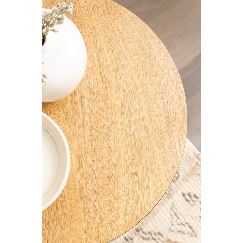 Kate and Laurel Foxford Round Wood Side Table