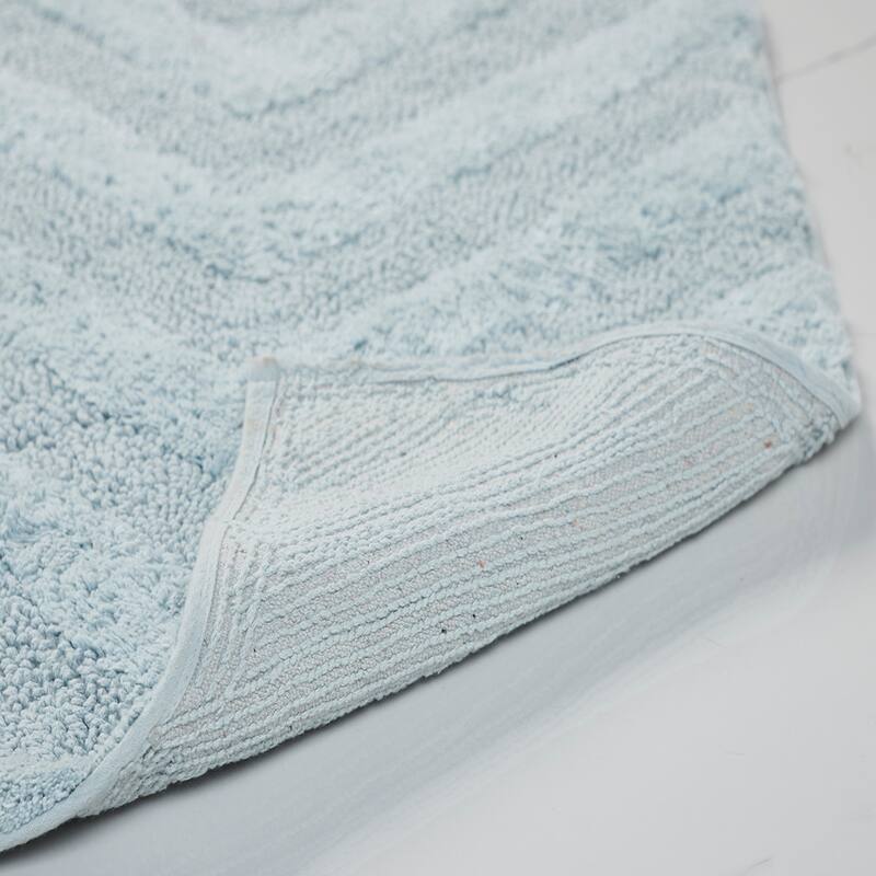 Better Trends Bathroom Rug Set 100% Cotton Tufted Water Absorbent Bath Rug for Shower, Sink Mats Machine Wash Hugo Collection