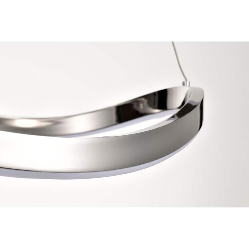 Sylas 48 Inch LED Pendant Polished Nickel Finish - Polished Nickel