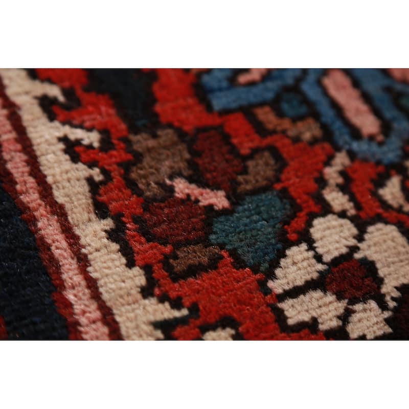 Hand Knotted Oriental 100% Wool Carpet Traditional Medallion Red Bakhtiari Area Rug - 13' 2'' X 11' 5''
