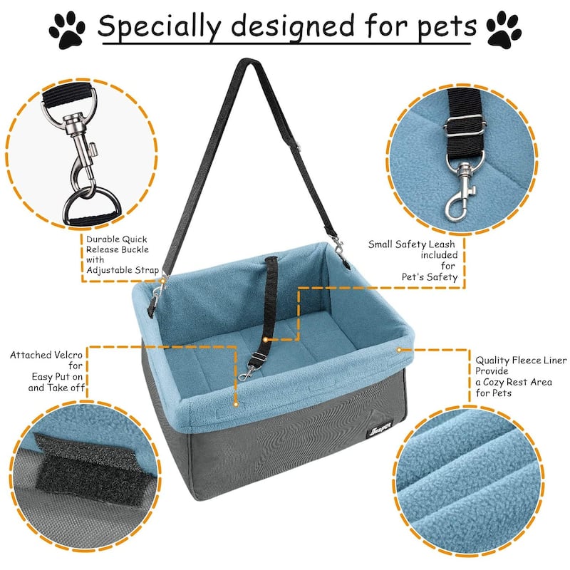Jespet Vehicle Booster Dog Seat