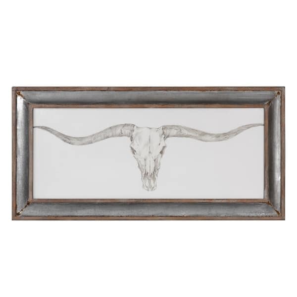 slide 2 of 3, Uttermost Western Skull Mount Print