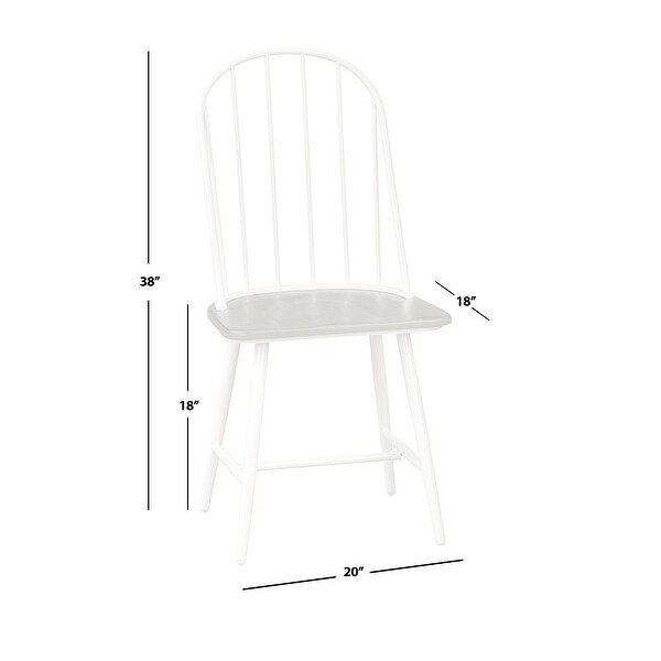 Simple Living Milo Mixed Media Spindle Dining Chairs Set of 2